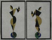 Theo van Doesburg Dancers oil